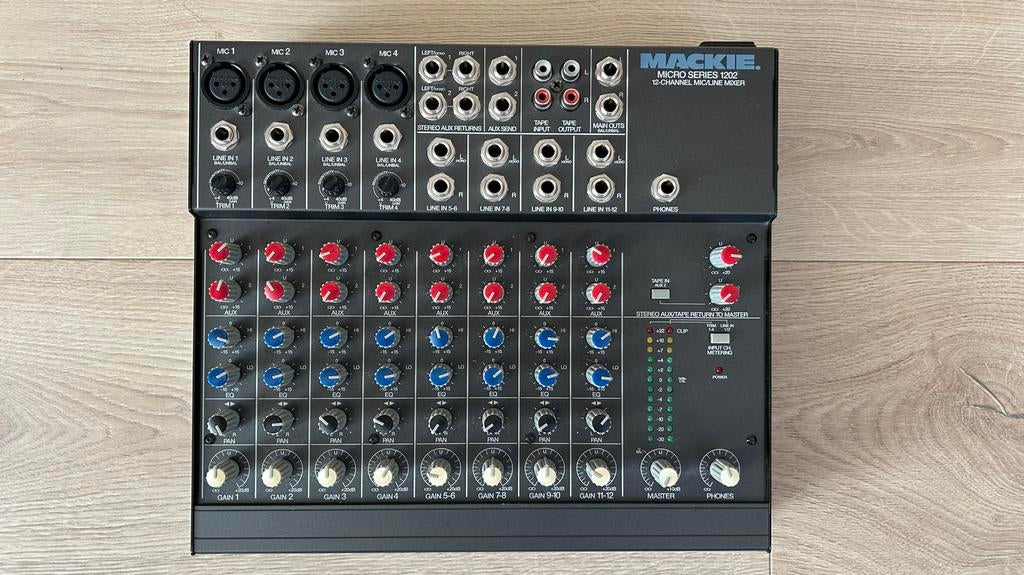 Mackie 1202 mengpaneel, Muziek en Instrumenten, Mengpanelen, Ophalen, Gebruikt, 10 tot 20 kanalen, Microfooningang