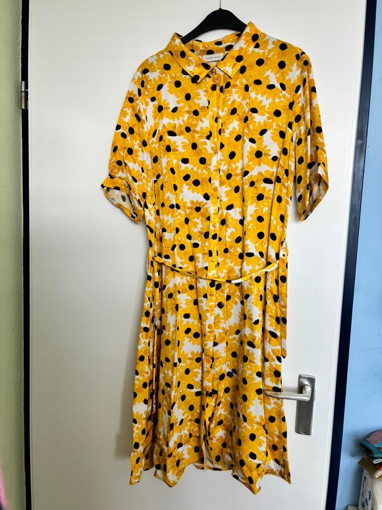 Fabienne Chapot jurk maat 42, zonnig geel, Geel, Maat 42/44 (L), Ophalen of Verzenden, Zo goed als nieuw