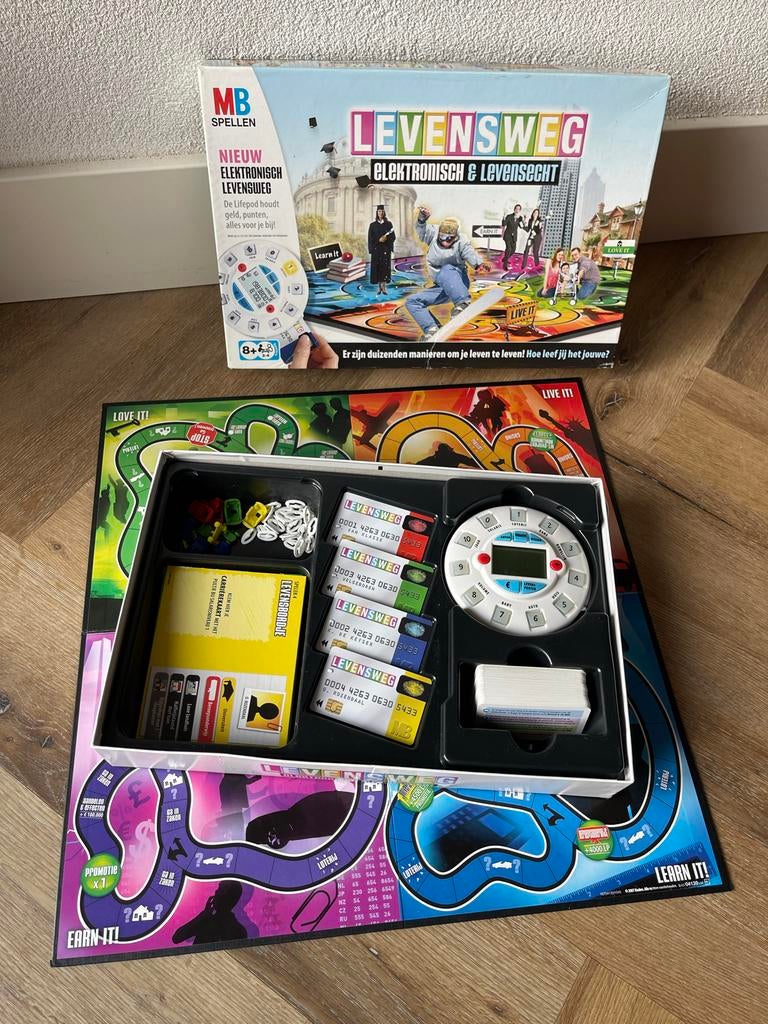 Levensweg Elektronisch & Levensecht - Spelregels ontbreken, Hobby en Vrije tijd, Drie of vier spelers, Ophalen of Verzenden, Gebruikt