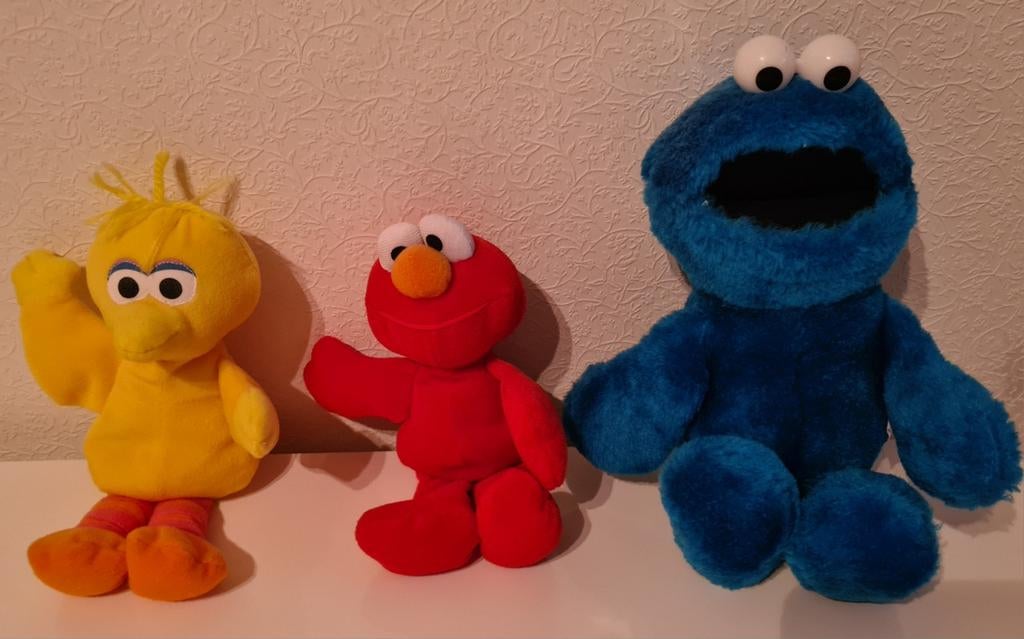 Sesamstraat knuffels z.g.a.n., Kinderen en Baby's, Speelgoed | Knuffels en Pluche, Ophalen of Verzenden, Zo goed als nieuw, Overige typen