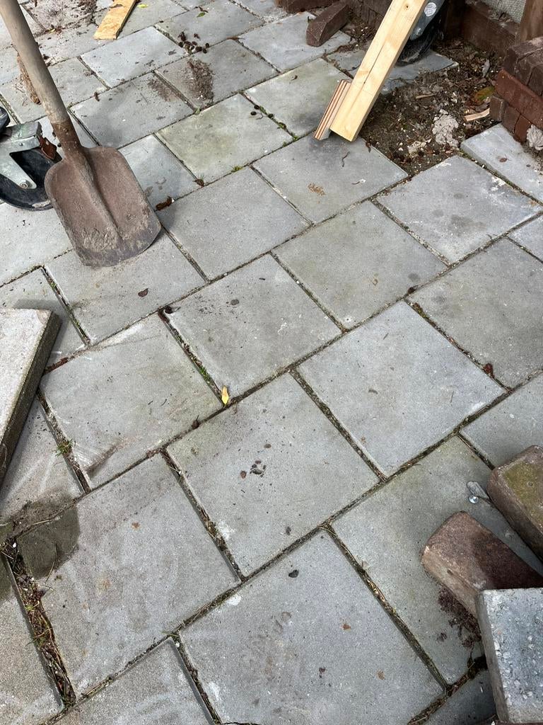 Trottoirtegels, Ophalen, Gebruikt, Beton, Terrastegels