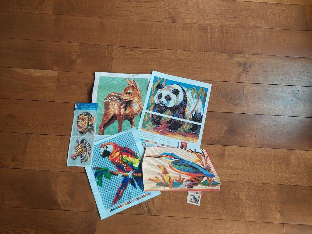 Ministeck voorbeelden wilde dieren, Hobby en Vrije tijd, Ministeck, Ophalen of Verzenden, Gebruikt, Voorbeeldboek