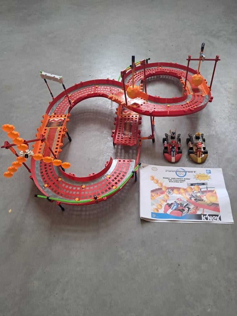 K'nex #38352 Mario & Diddy Fire Challenge Set (compleet!), Kinderen en Baby's, Speelgoed | Bouwstenen, Ophalen of Verzenden, Zo goed als nieuw