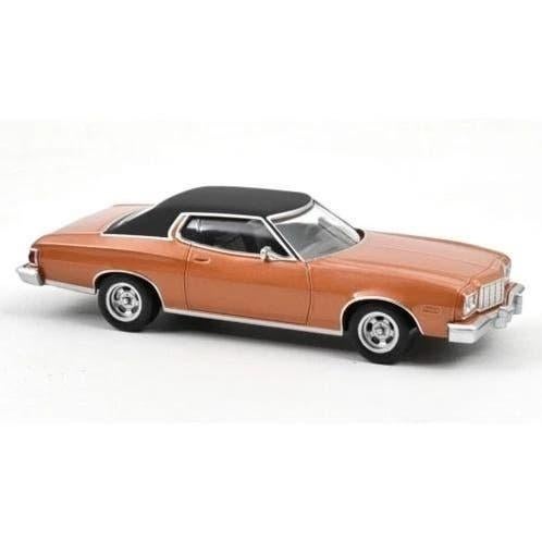 FORD GRAN TORINO - Brown - 1/43 Jet Car 1974 - Norev, 70-72 avenue de Bohlen 69120 Vaulx-en-Velin, Auto, Norev, Ophalen of Verzenden