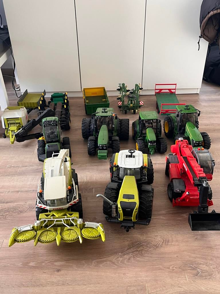 Grote Bruder trekker en landbouwmachines collectie, Ophalen of Verzenden, Gebruikt