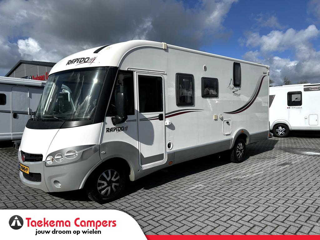 Rapido Le Randonneur 890 F Queensbed/Hefbed/Euro5/2014/6.95m, Caravans en Kamperen, Campers, Integraal, Fiat, Bedrijf, Rapido