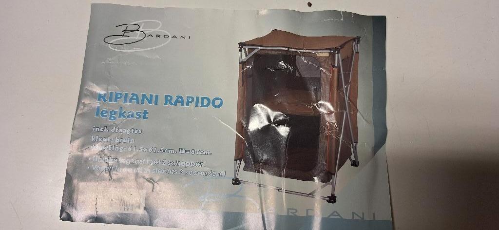 Bardani camping kast 2 schappen, Ophalen, Nieuw, Campingkast