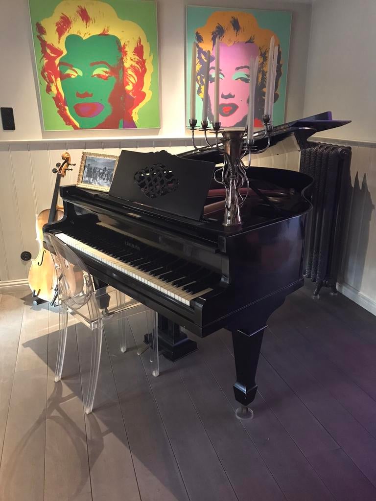 Vleugelpiano, Muziek en Instrumenten, Piano's, Ophalen, Gebruikt, Zwart, Vleugel