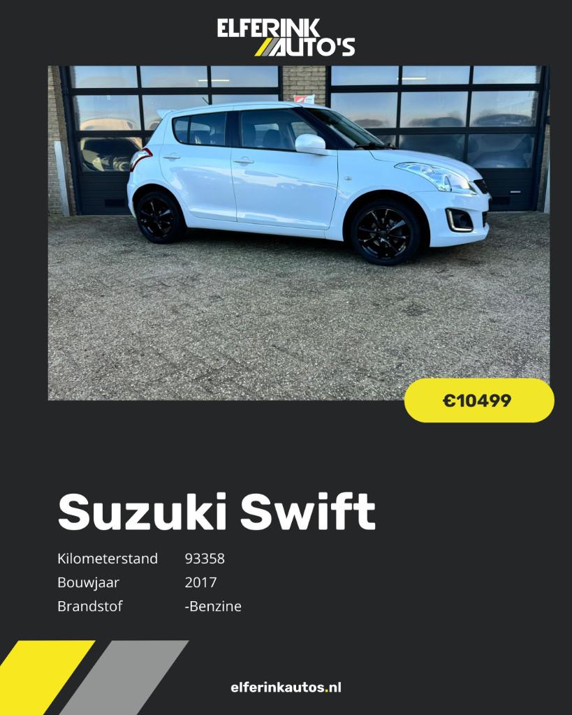 Suzuki Swift (bj 2017), Voorwielaandrijving, 94 pk, Gebruikt, 1242 cc