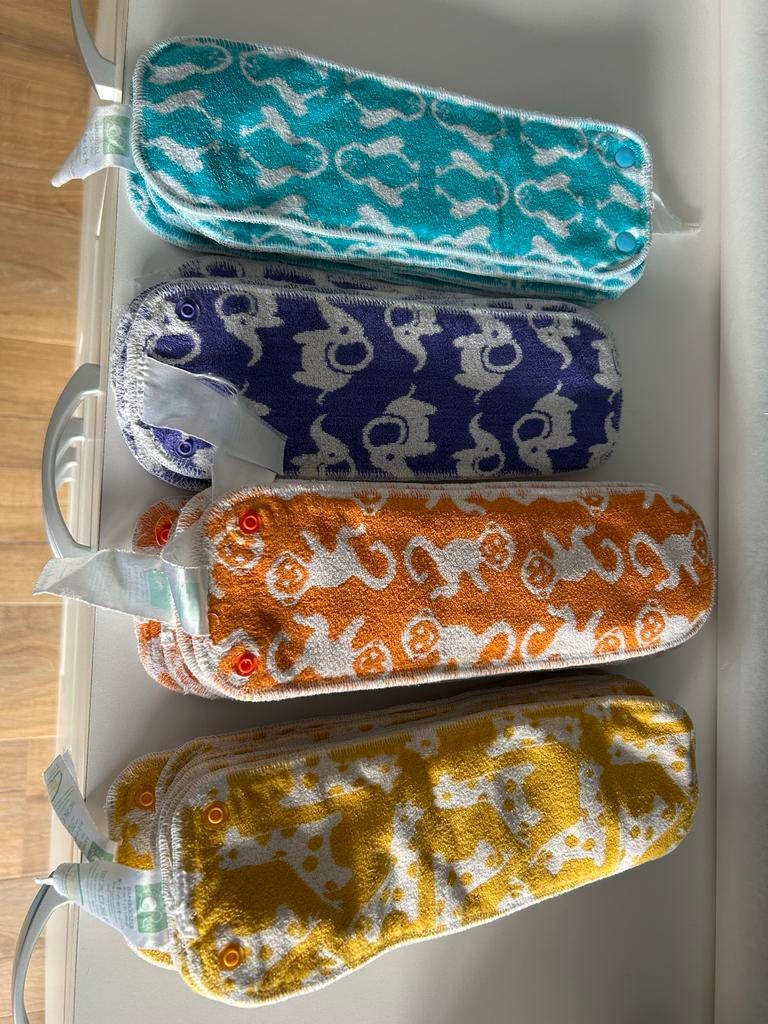 Compleet wasbare luiers pakket maat 1, Ophalen of Verzenden, Gebruikt