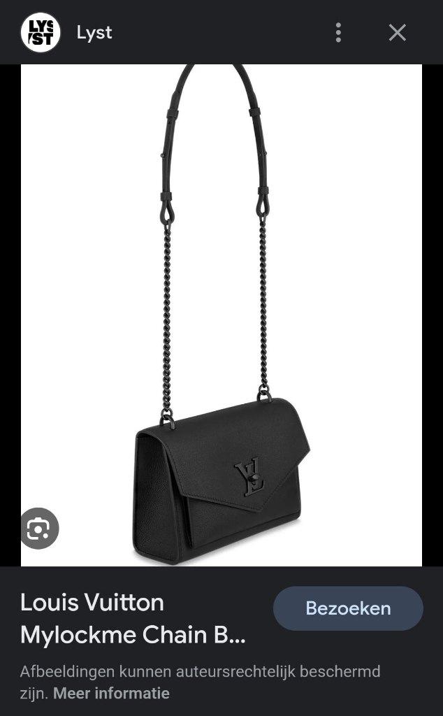 Louis Vuitton LockMe BB Black, Ophalen of Verzenden, Zo goed als nieuw, Zwart, Handtas