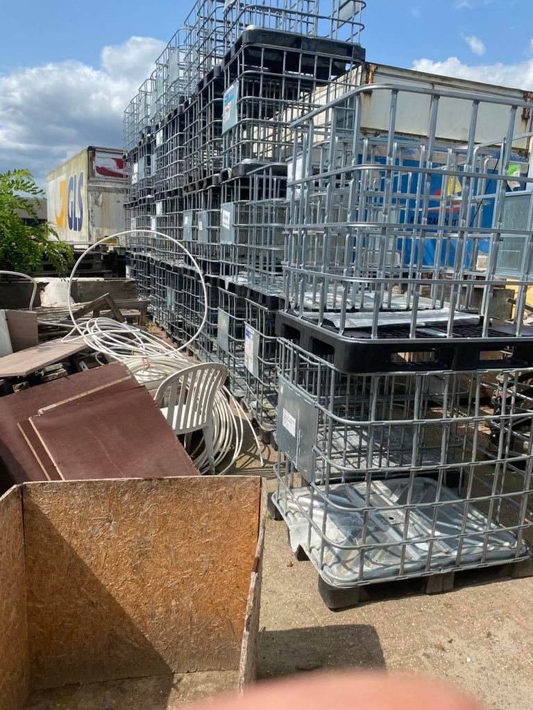 ibc kratten met en zonder blaas en andere watertanks, Tuin en Terras, Haardhout, Minder dan 3 m³, Ophalen