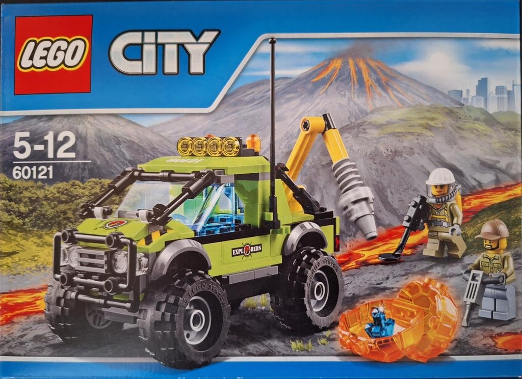 Lego City Vulkaan Exploratie Truck 60121, Ophalen of Verzenden, Zo goed als nieuw, Complete set, Lego