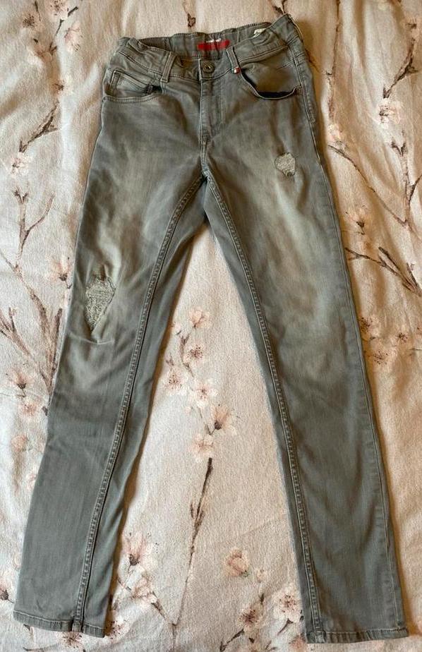 Vingino skinny jeans maat 158 grijs, Ophalen of Verzenden, Gebruikt, Jongen, Broek