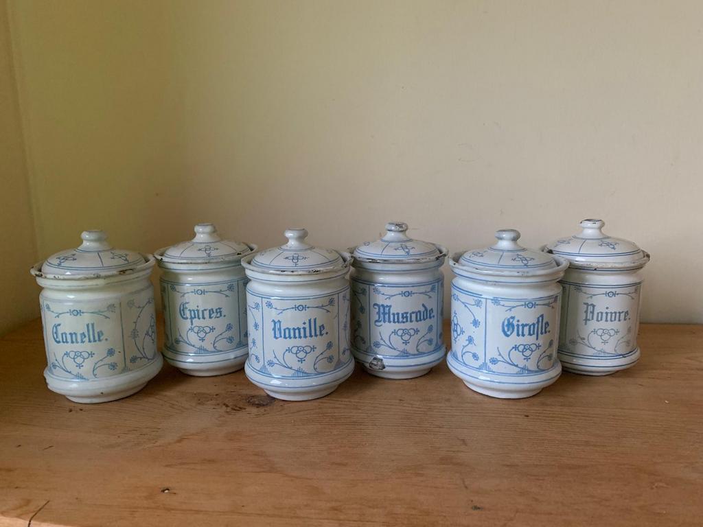 Saks set kruidenpotjes, Antiek en Kunst, Ophalen of Verzenden