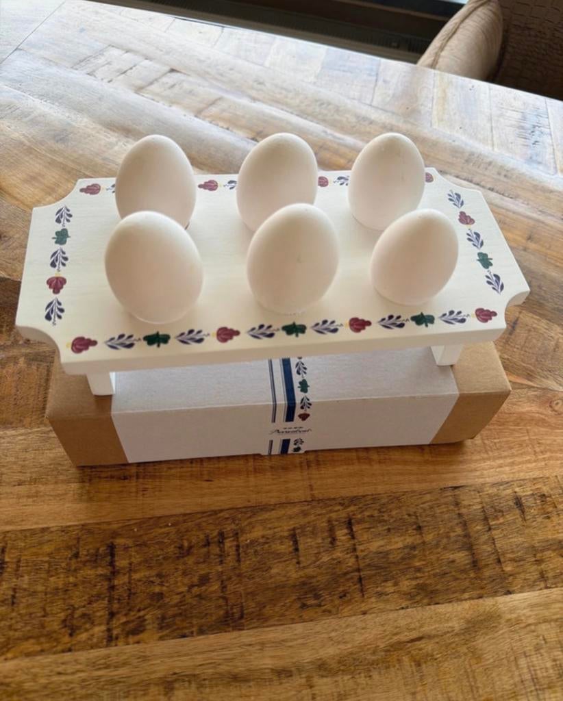 Boerenbont eierrekje, Huis en Inrichting, Keuken | Keukenbenodigdheden, Overige typen, Hout, Nieuw, Ophalen of Verzenden