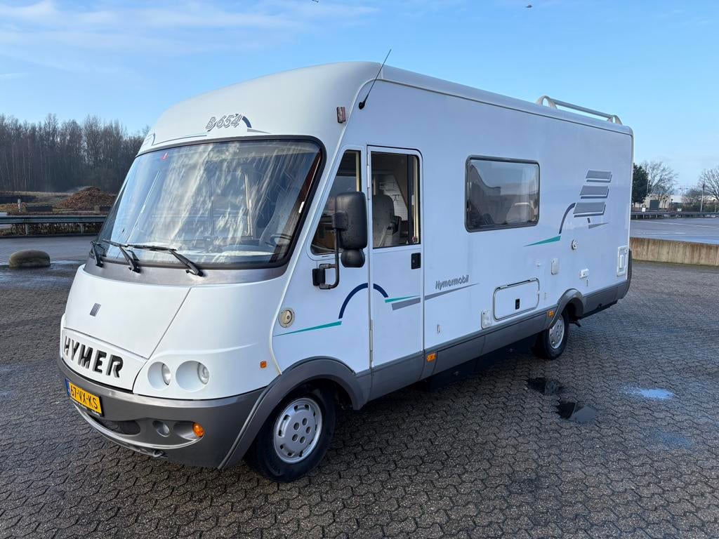 Hymer B654 origineel nederlands geleverd, Caravans en Kamperen, Campers, Integraal, Ringverwarming, Fiat, Particulier