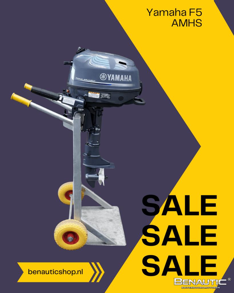 Direct leverbaar! Nieuwe Yamaha 5pk kortstaart F5AMHS, -, Nieuw, -, -