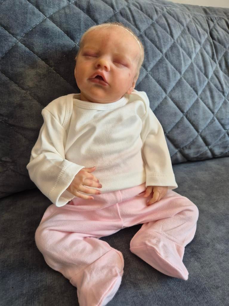 Mooie Reborn baby Twin B van Bonnie Brown, Ophalen of Verzenden, Babypop