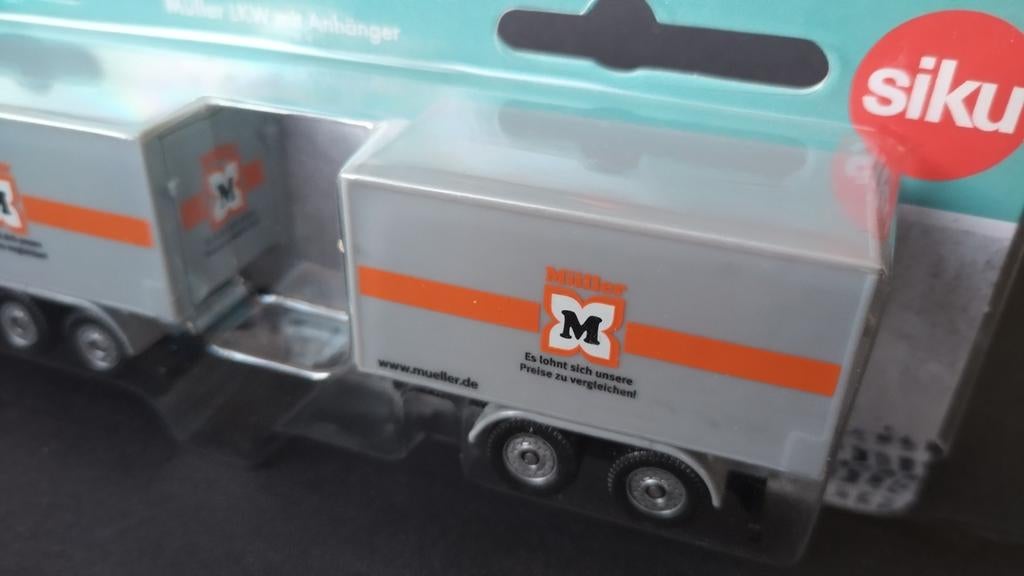 Scania Müller Germany Werbe  Siku 1694 Pol, Hobby en Vrije tijd, Schlittenbacherstrasse 60 Lüdenscheid Germany, Verzenden, Nieuw