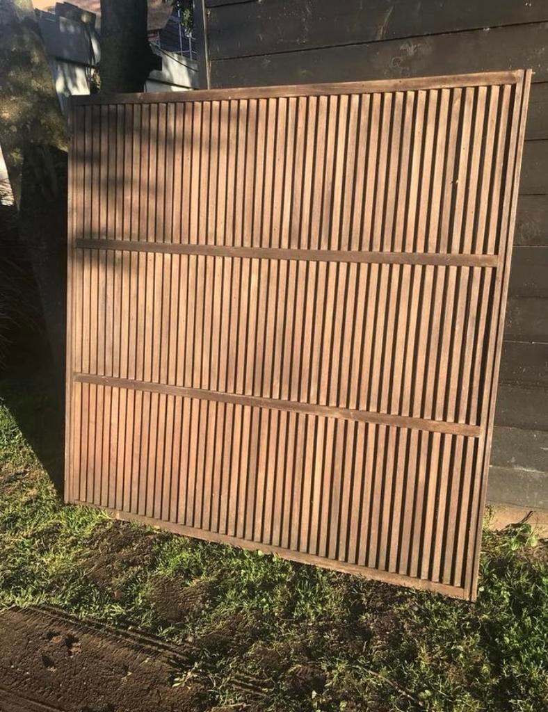 Houten schutting 175x175 cm hek afscheiding, Tuin en Terras, Minder dan 3 meter, Ophalen of Verzenden, Hout, 1 tot 2 meter