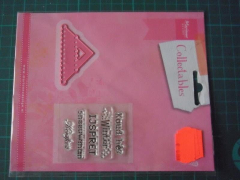 Nieuwe snijmal +stempels Marianne Collectables - COL1341, Hobby en Vrije tijd, Ophalen of Verzenden, Nieuw, Overige thema's, Pons of Mal