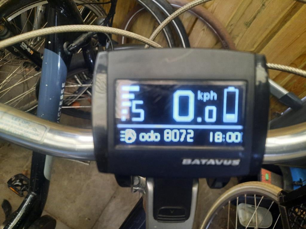 Display bedieningspaneel Batavus Sparta 5 pins aansluiting, Fietsen en Brommers, Ophalen of Verzenden, Waterdicht, Zo goed als nieuw