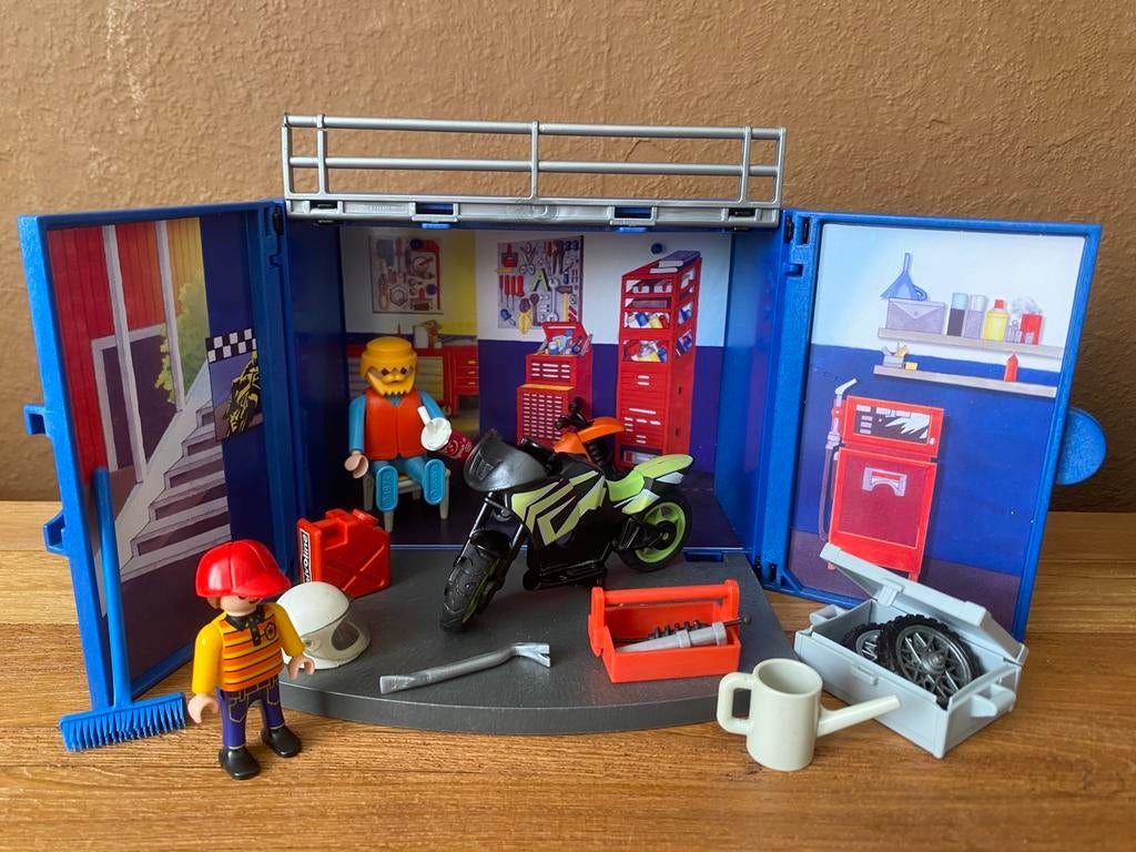 Garage Playmobile, Kinderen en Baby's, Ophalen of Verzenden, Gebruikt