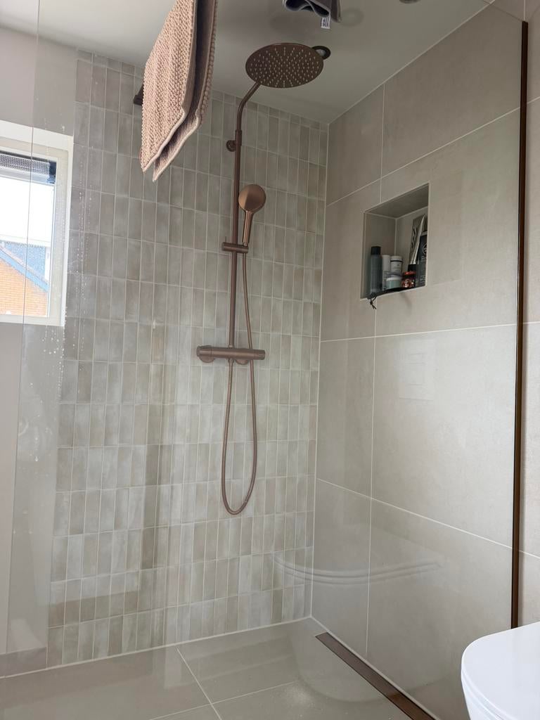 Jabo Premium Koko wandtegel 15x5cm beige glans, Ophalen, Nieuw, Minder dan 20 cm, Minder dan 5 m²