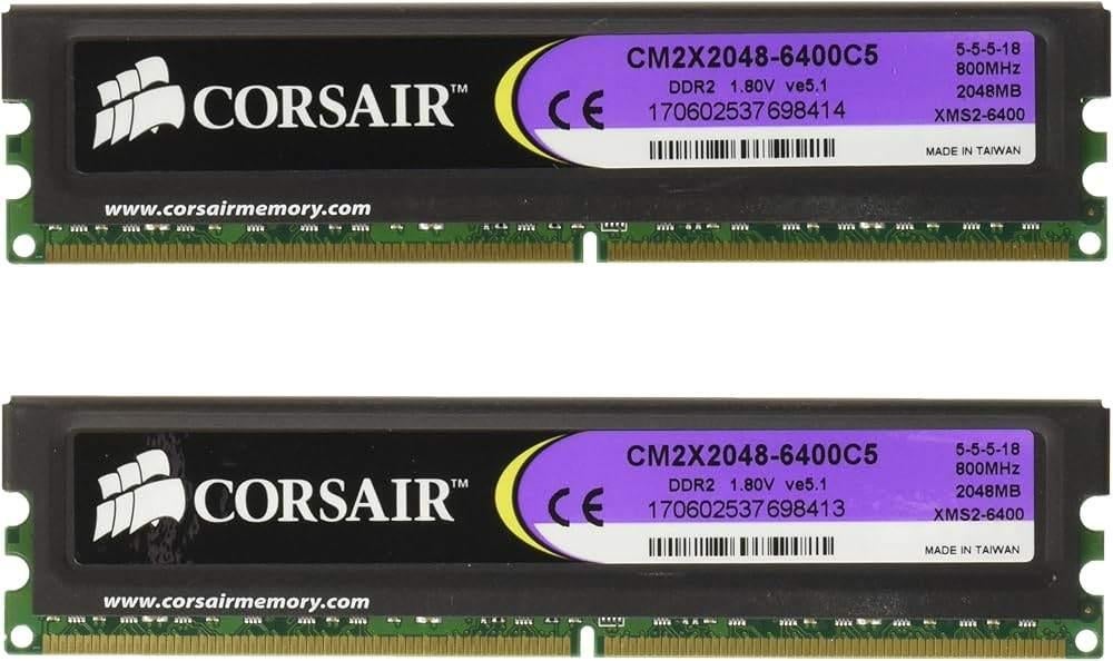 Diverse DDR2 DIMM geheugenmodules, Computers en Software, RAM geheugen, Ophalen of Verzenden, Gebruikt, DDR2, Desktop