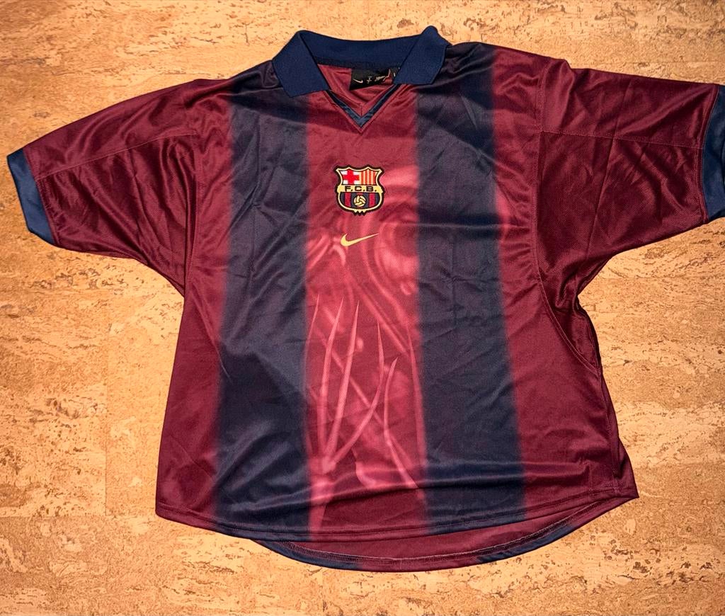 CJ x Nike x FC Barcelona Retro 2000/01 Home Skeleton Jersey, Maat 52/54 (L), Nieuw, Ophalen of Verzenden, Voetbal