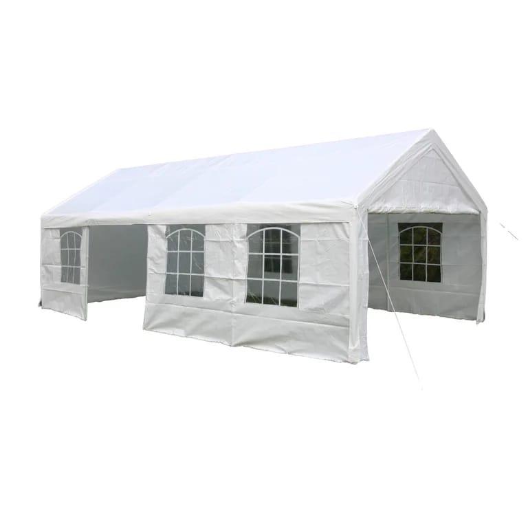 Partytent 5x8 meter wit, Ophalen, Gebruikt, Partytent, 2 meter of meer