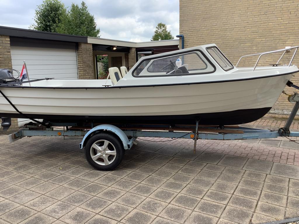 Consoleboot PC 520 (Rana 17) trailer en motor, Watersport en Boten, Ophalen, 10 tot 30 pk, Gebruikt, 3 tot 6 meter
