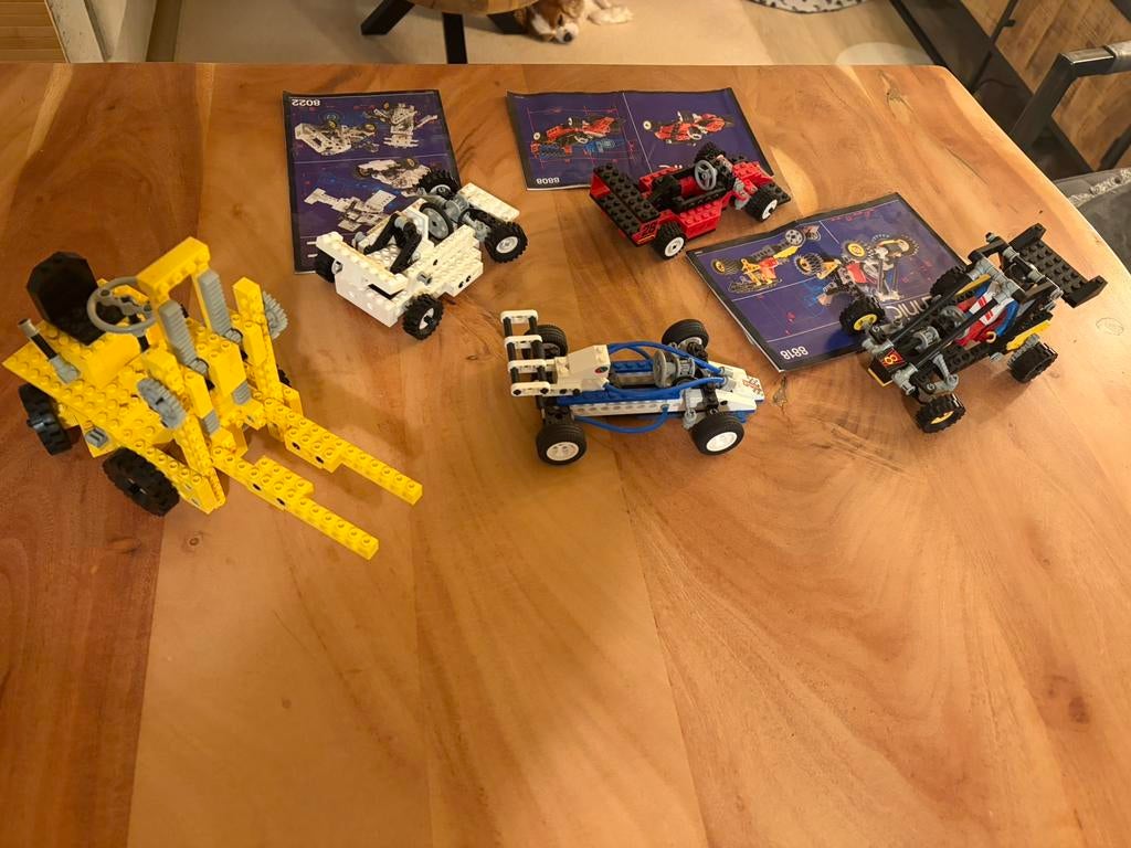 Lego Technic jaren 80 vintage auto’s 8808 8022 8818 8216 850, Ophalen of Verzenden, Gebruikt, Complete set, Lego