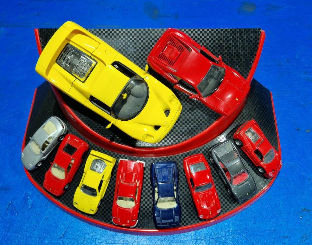 Shell Collezione Ferrari met Exclusieve Display  Modelauto's, Verzamelen, Ophalen of Verzenden, Zo goed als nieuw, Auto's