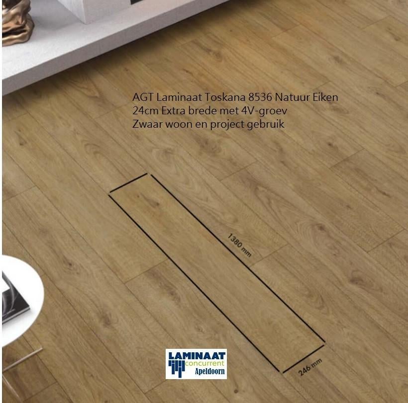 Laminaat Nature Large Toskana xl laminaat ongeveer 70m2, Ophalen, Zo goed als nieuw