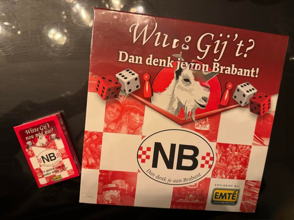 Witte Gij't? Bordspel met kaartspel uitbreiding, Drie of vier spelers, Ophalen, Gebruikt