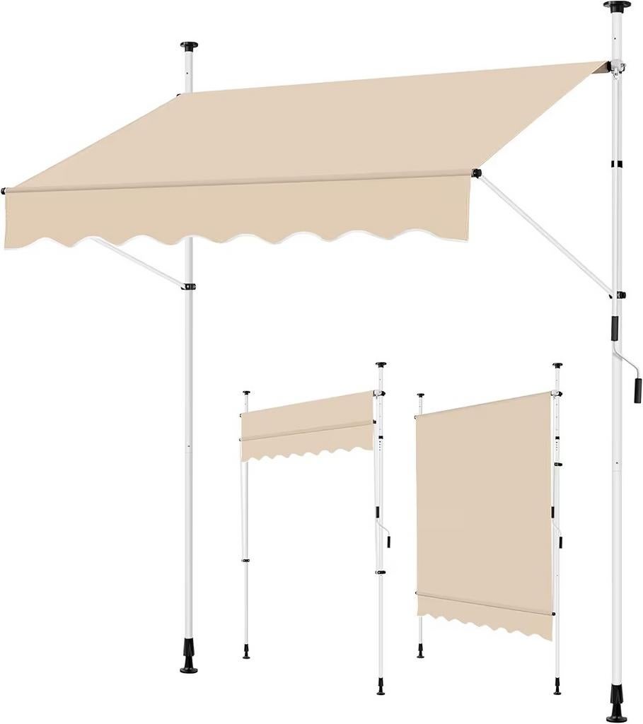 Yaheetech Klemluifel, balkonluifel, zonwering, zonnescherm, Nieuw, Ophalen of Verzenden, 200 cm of meer, 150 tot 200 cm