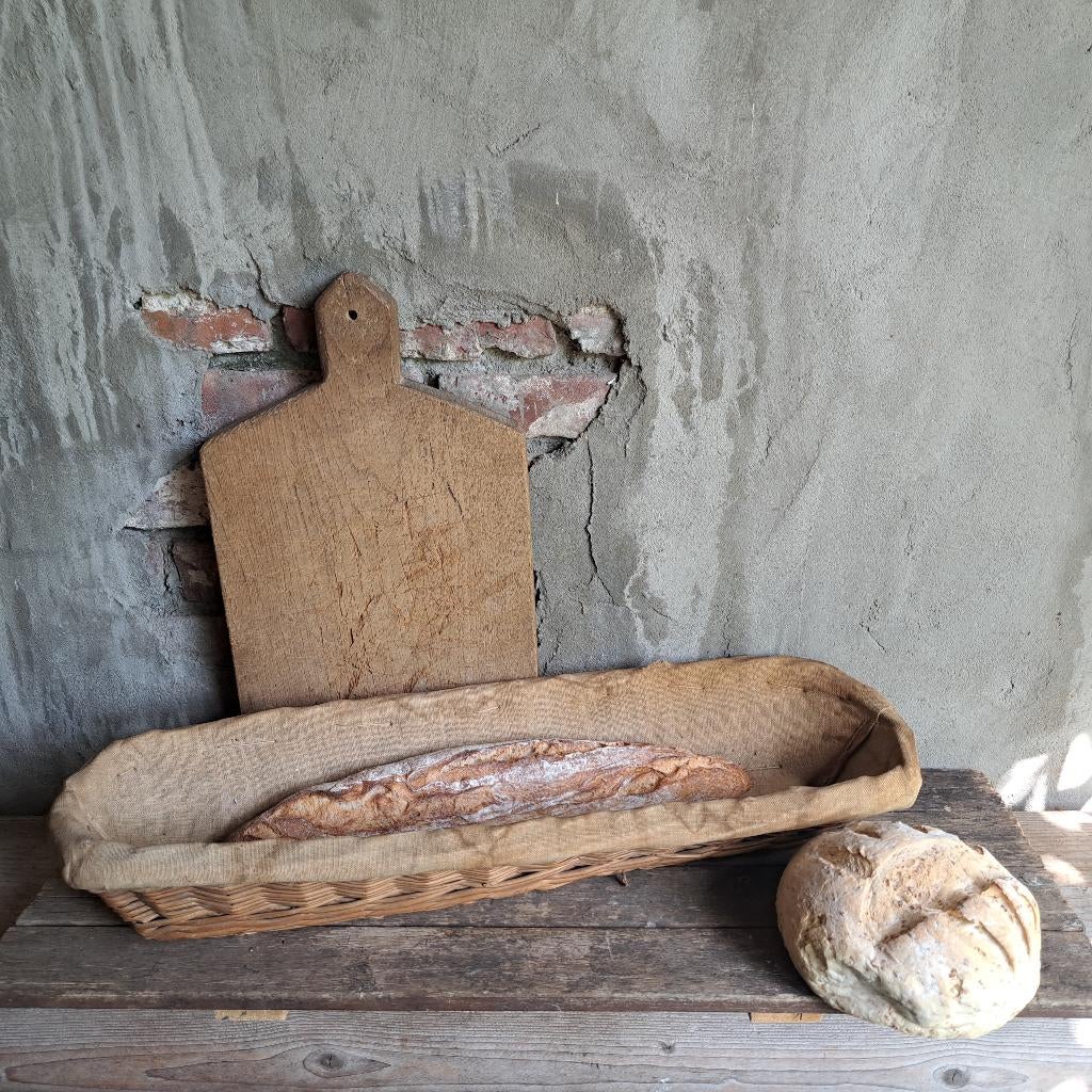 Oude Franse broodmand rijsmand 62x20x10cm *Etage3*, Gebruikt, ., Ophalen of Verzenden, .