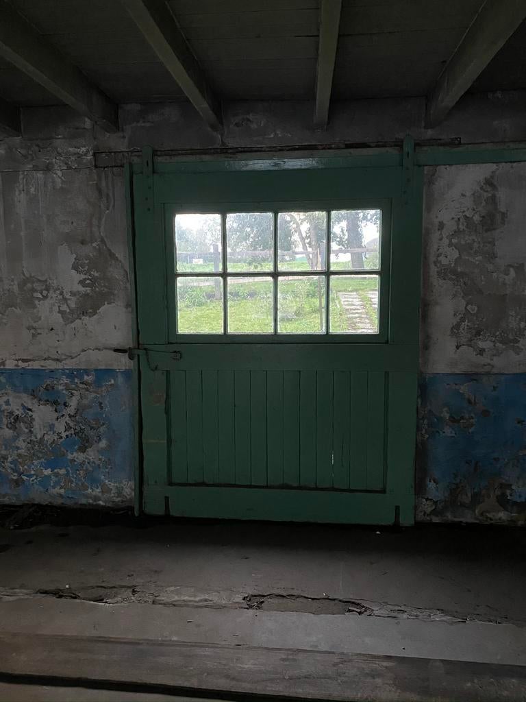 Zeer oude houten schuifdeuren, Doe-het-zelf en Verbouw, Deuren en Horren, Ophalen, Gebruikt, Garagedeur, Schuifdeur
