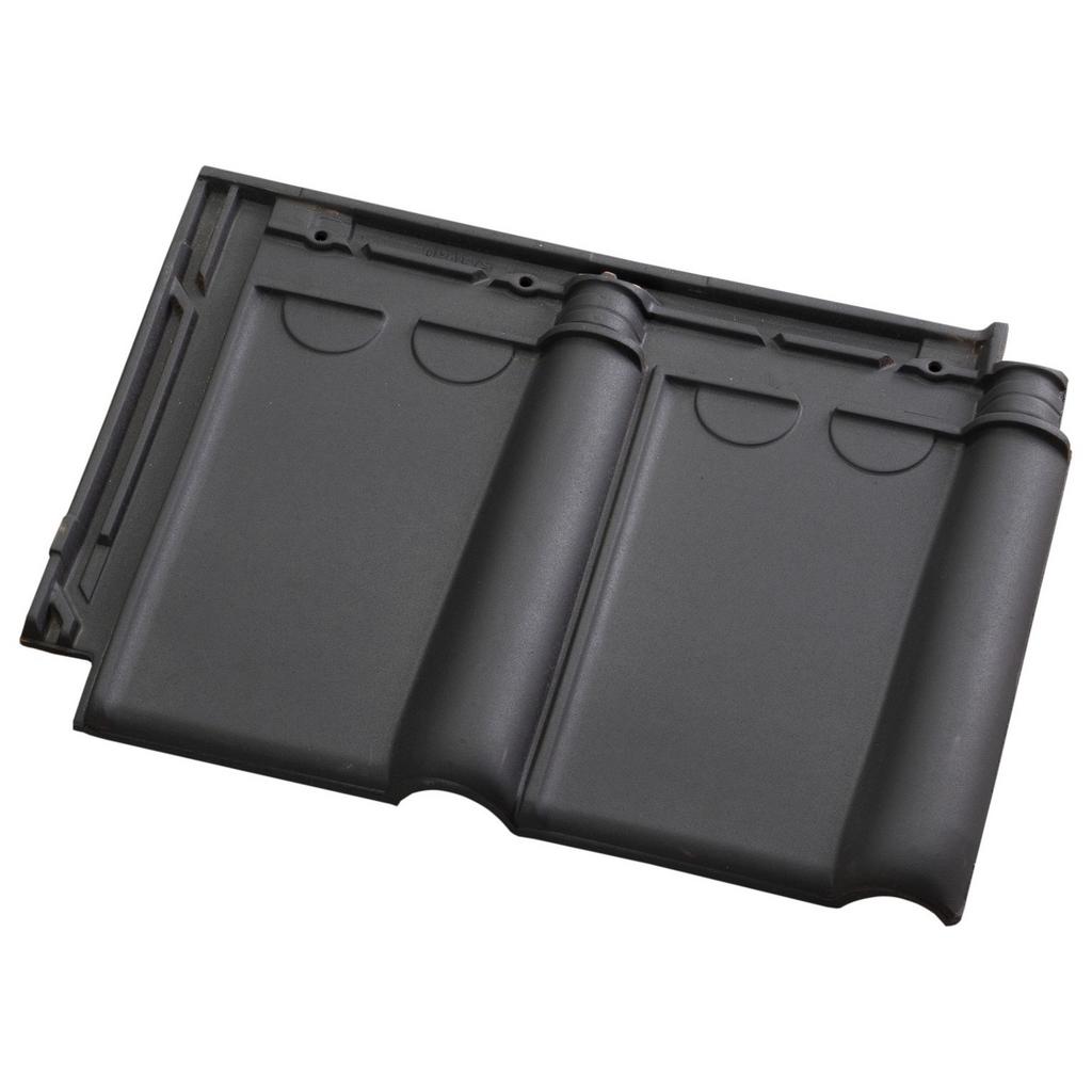 Dakpannen Tuile du Nord Opalys leikleur mat engobe, Ophalen, Steen of Klei, Zwart, Nieuw