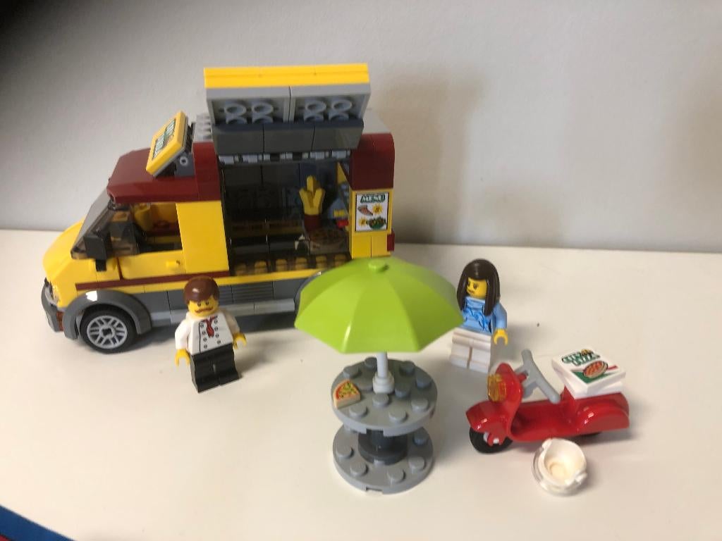 Lego city 60150 pizzabestelwagen - compleet, Compleet, City, Lego, Ophalen of Verzenden