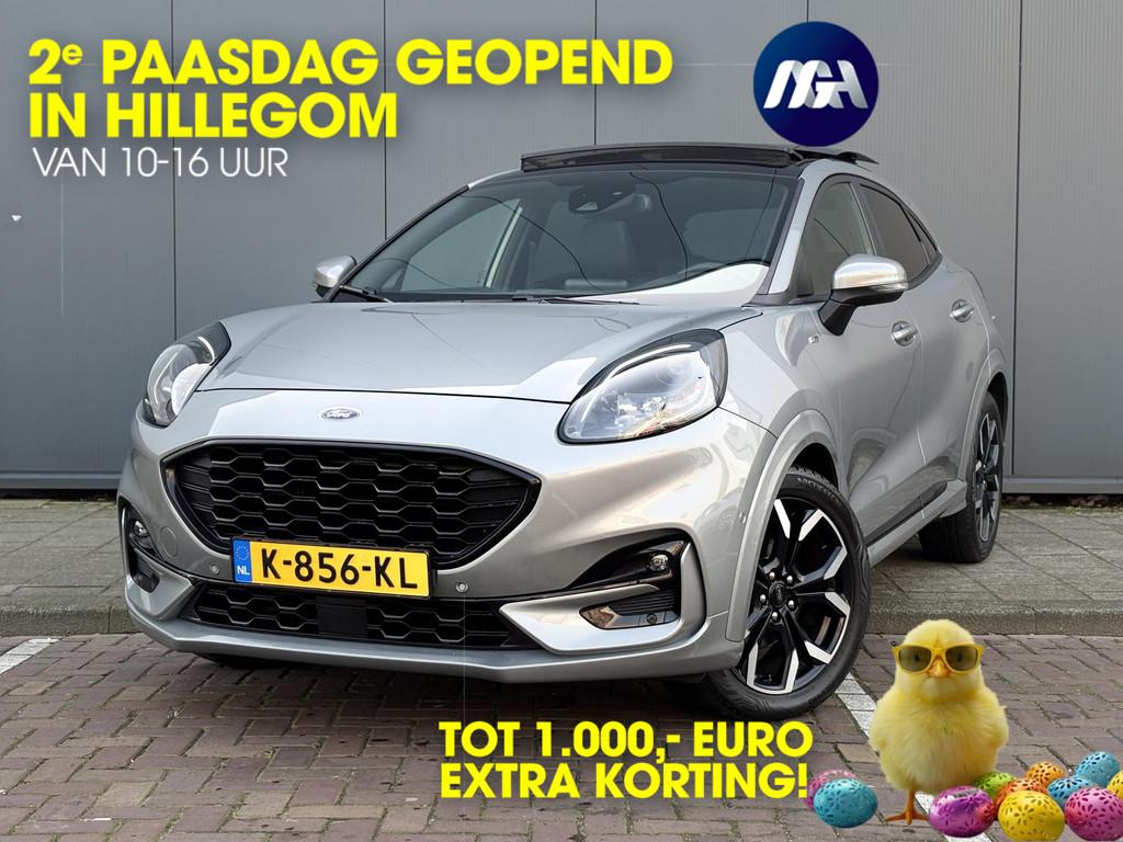 Ford Puma 1.0 EcoBoost ST-Line X | Apple-Android | Schuif-Ka, Auto's, Ford, 125 pk, Euro 6, 1226 kg, Leder en Stof