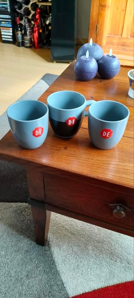 Douwe Egberts cappuccino mokken, Ophalen of Verzenden, Overige stijlen, Kop(pen) en/of Schotel(s)