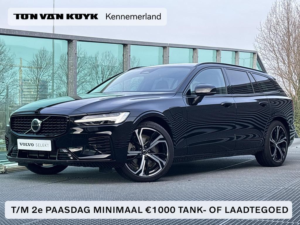 Volvo V60 2.0 T8 Plug-in hybrid AWD Plus Dark PHEV Automaat,, Gebruikt, 4 cilinders, Zwart, 455 pk