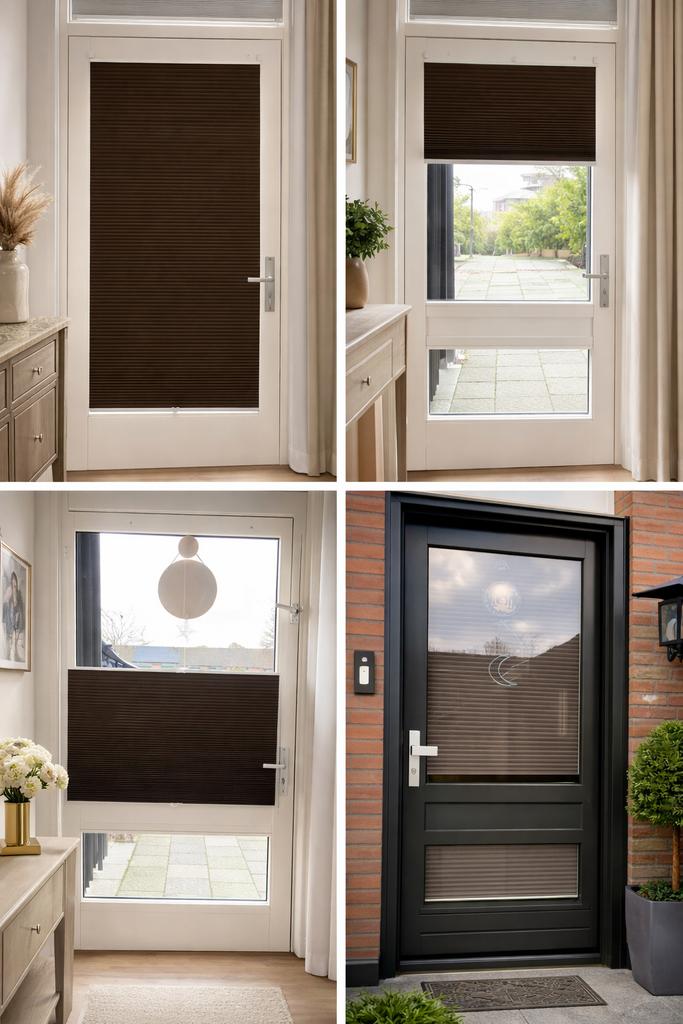 Nieuwe Plissé Gordijnen – Verduisterend – Zonder Boren, Huis en Inrichting, Stoffering | Gordijnen en Lamellen, Nieuw, 100 tot 150 cm