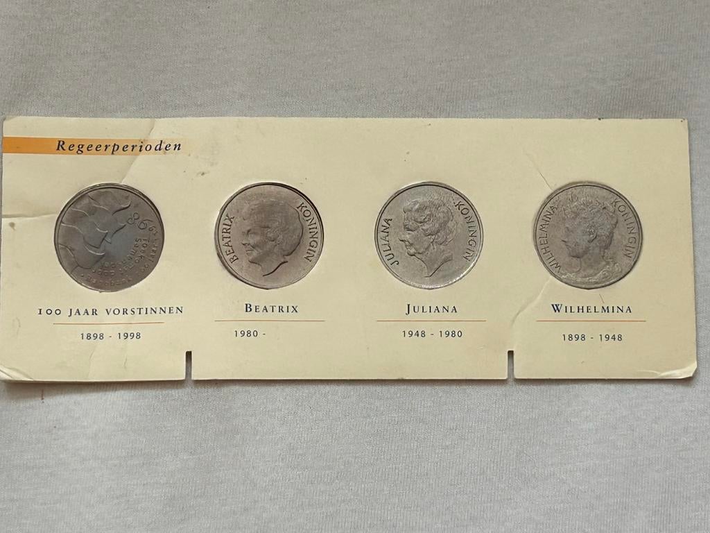 Munten 100 jaar vorstinnen van Rabobank 1998, Postzegels en Munten, Ophalen of Verzenden, Koningin Beatrix, Overige waardes, Setje
