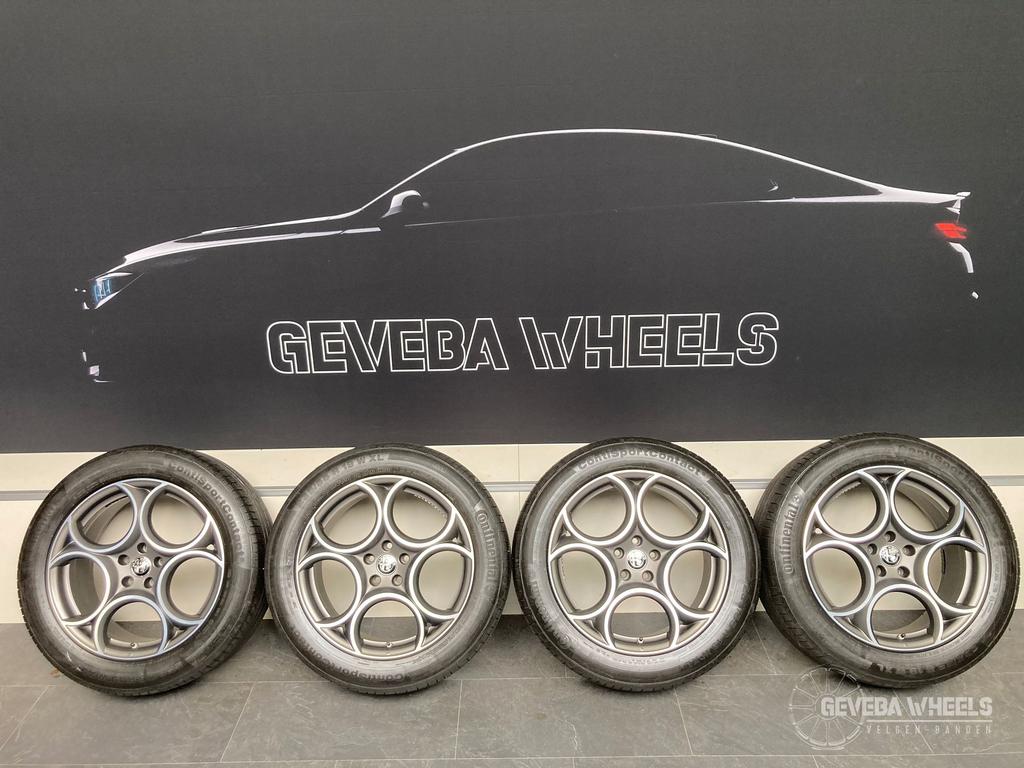 19” originele Alfa Romeo Stelvio velgen + banden 5x110 15611, 19 inch, Gebruikt, -, -