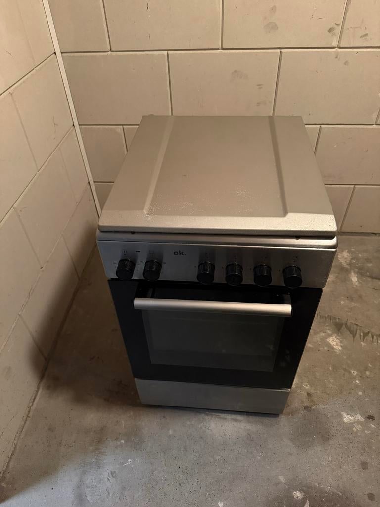 OK Gasfornuis - Gebruikt, Goede Staat, Gebruikt, Gas, Vrijstaand, 85 tot 90 cm