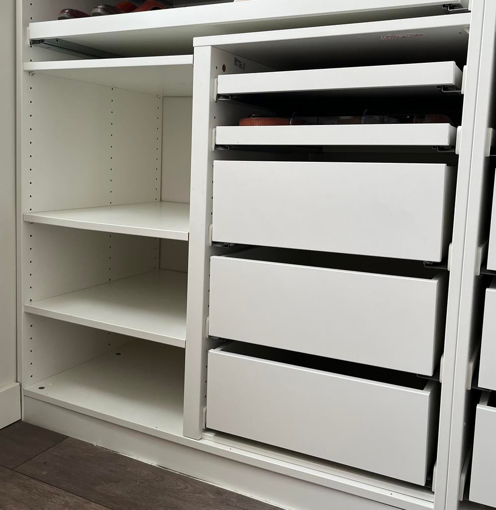 Ikea Pax Komplement verdeler met lades en planken., Zo goed als nieuw, Minder dan 100 cm, 50 tot 75 cm, 50 tot 100 cm